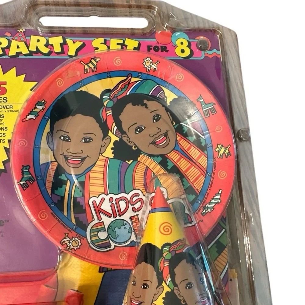 Vintage Playskool Kids Of Color Party Set for 8 1993 Rare NIB